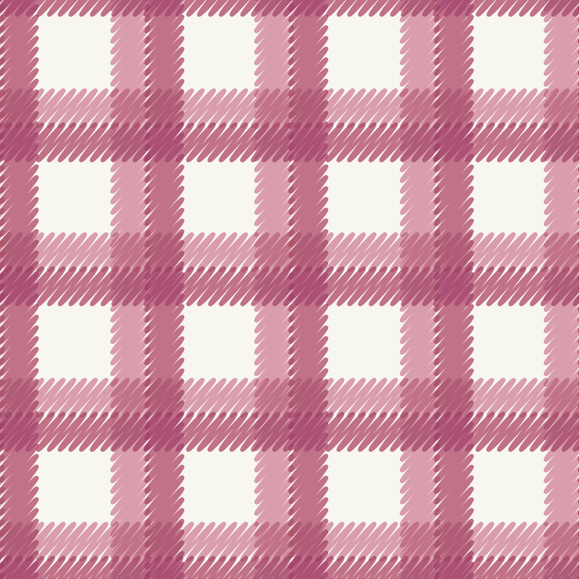 Organic Cotton Flannel – Fall & Flutter – Scribbly Plaid – Pink