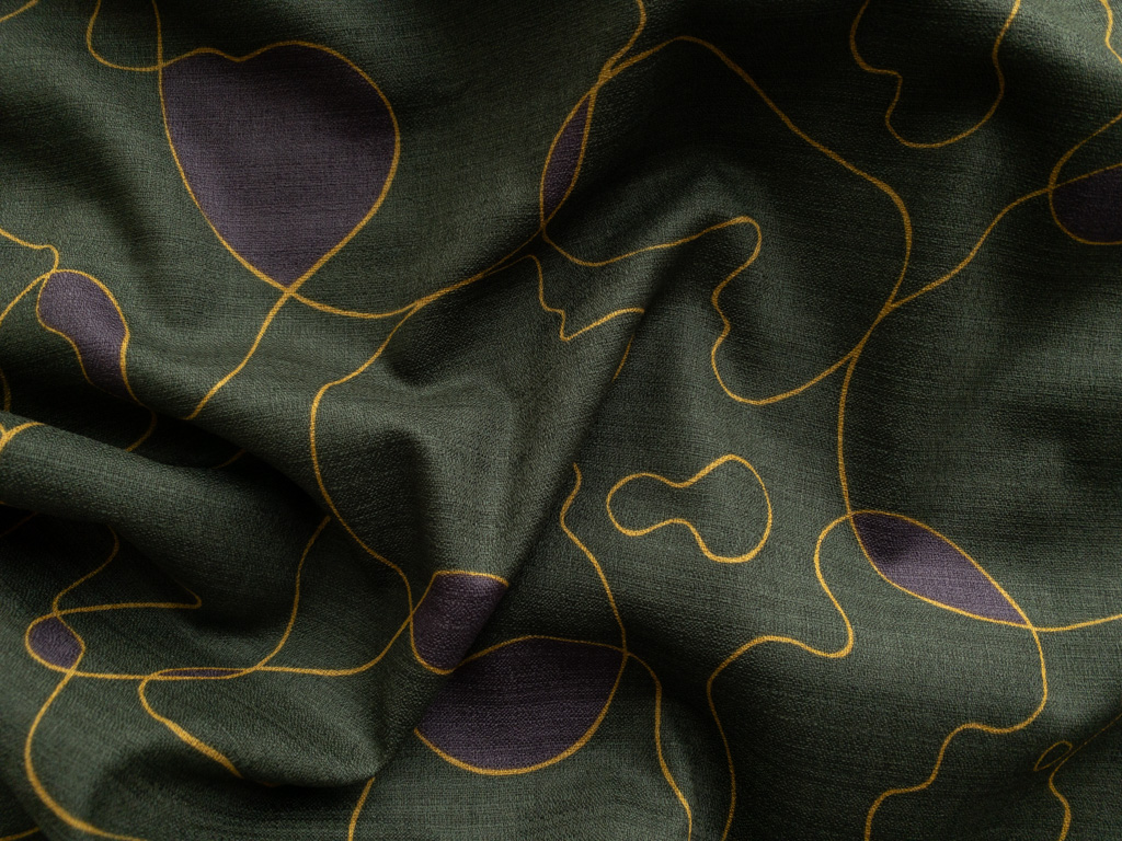 Japanese Cotton Dobby – String Theory – Deep Olive