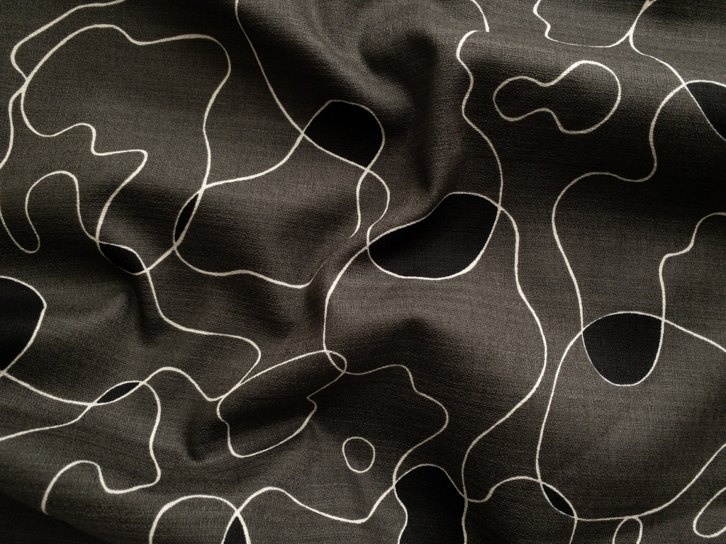 Japanese Cotton Dobby – String Theory – Charcoal