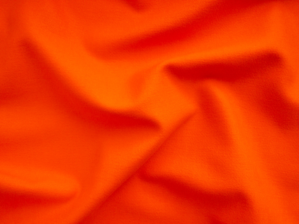 Designer Deadstock – Heavyweight Cotton Twill – Bright Orange