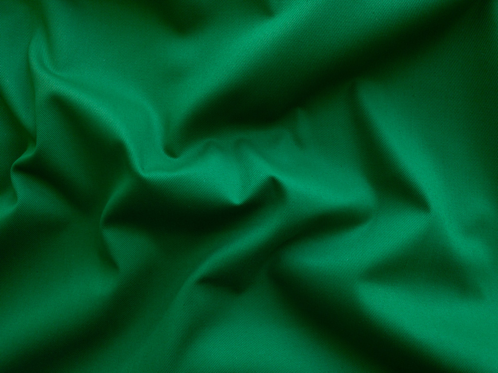 Designer Deadstock – Cotton Twill – Kelly Green