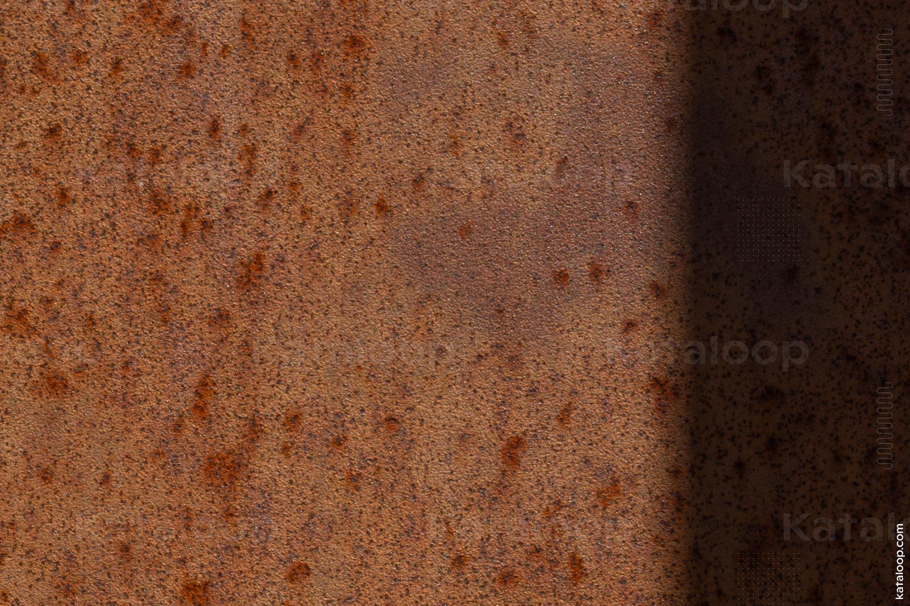 Rust texture on metal surface with shadows
