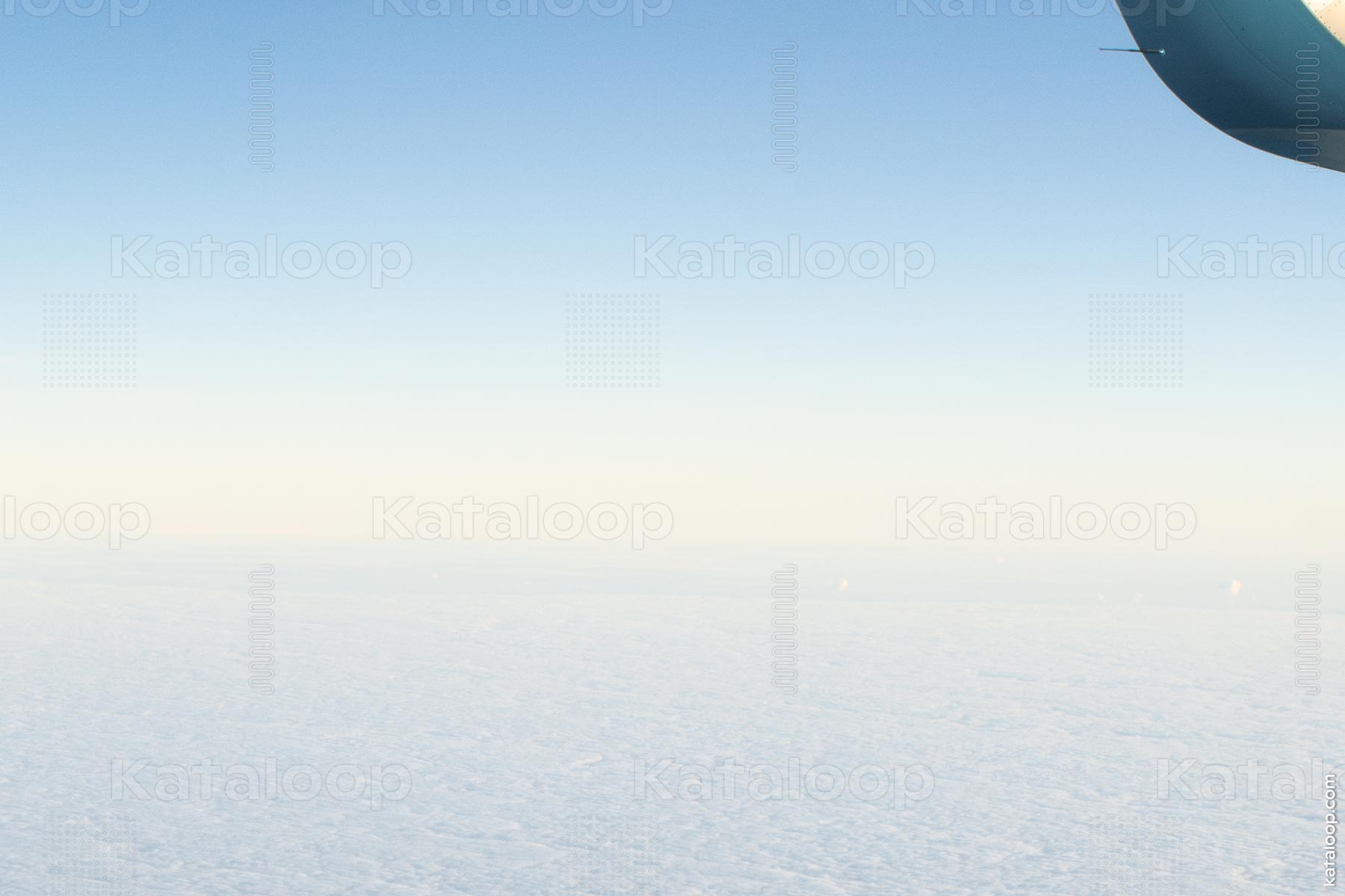 Aerial view of cloudscape from airplane window