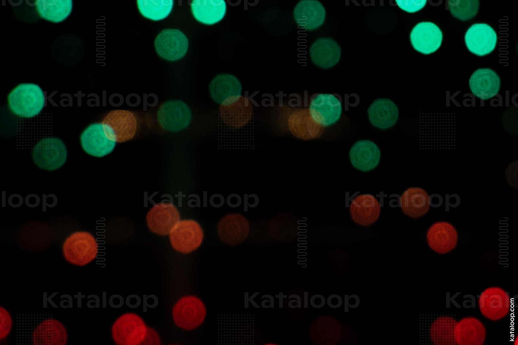 Abstract bokeh lights background in red and green
