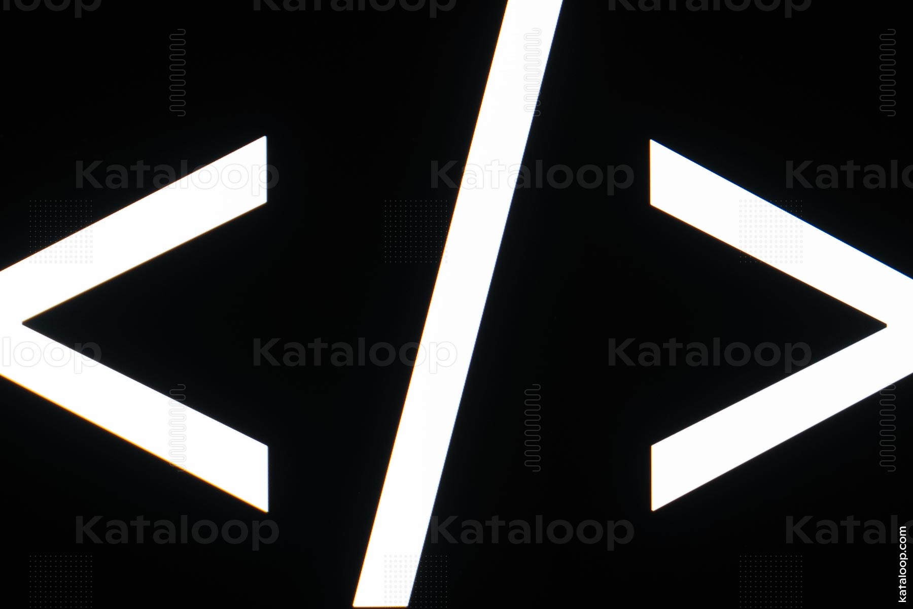 Laptop screen with HTML code brackets concept