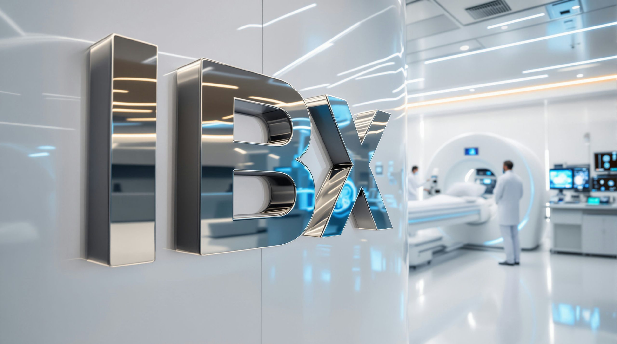IBX logo and MRI scanner