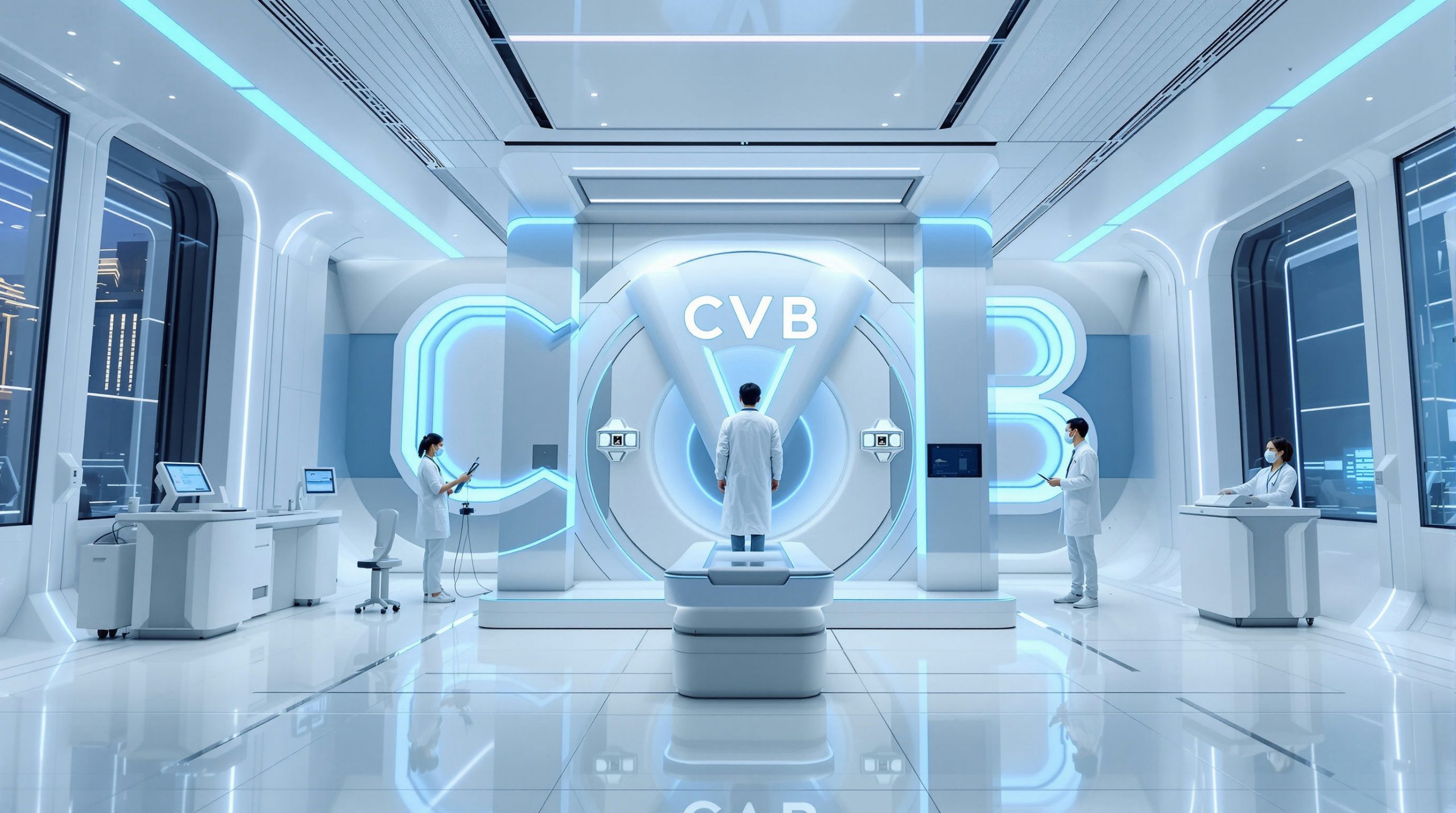 Modern clinical laboratory area