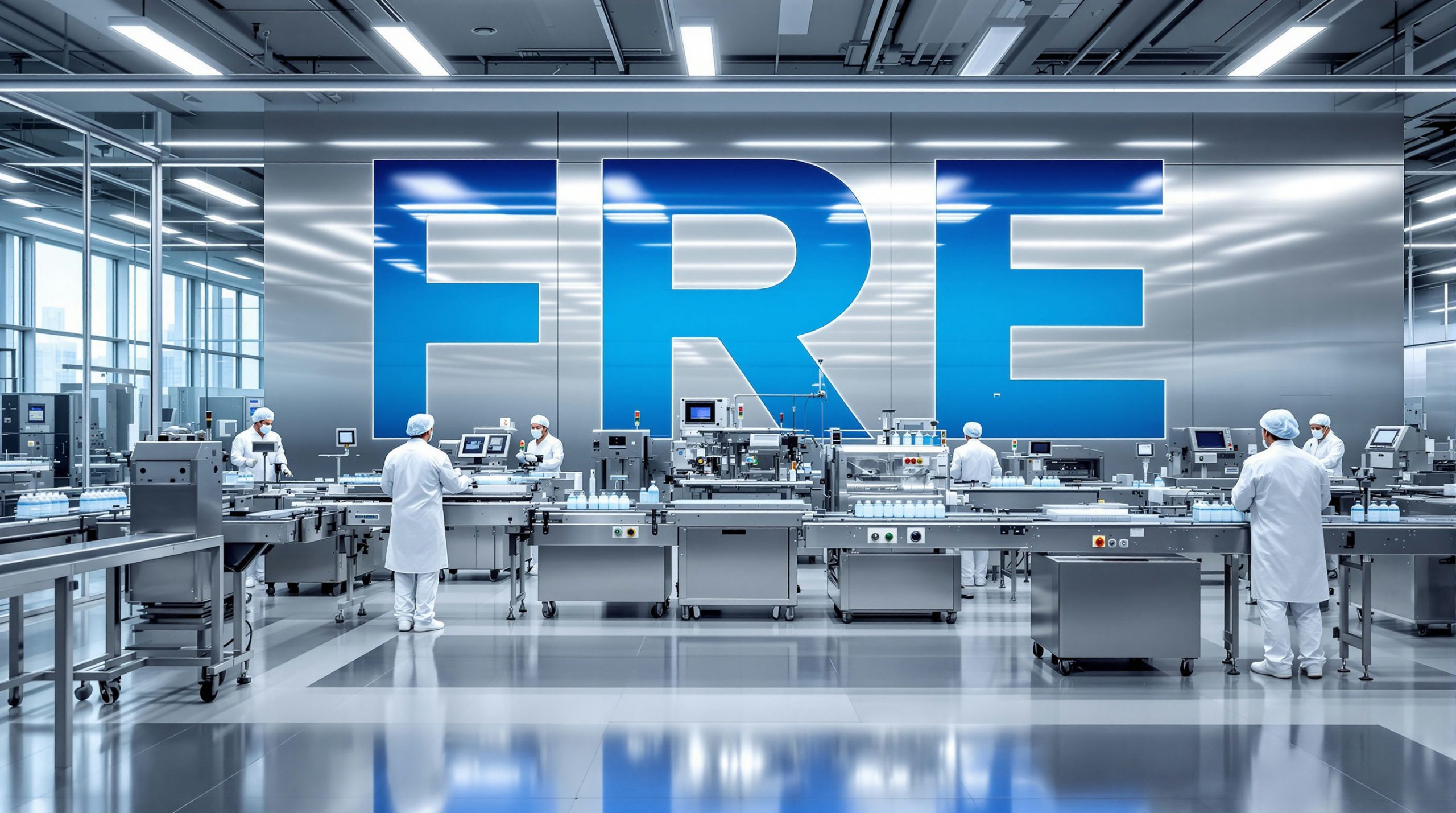 Workers in sterile facility