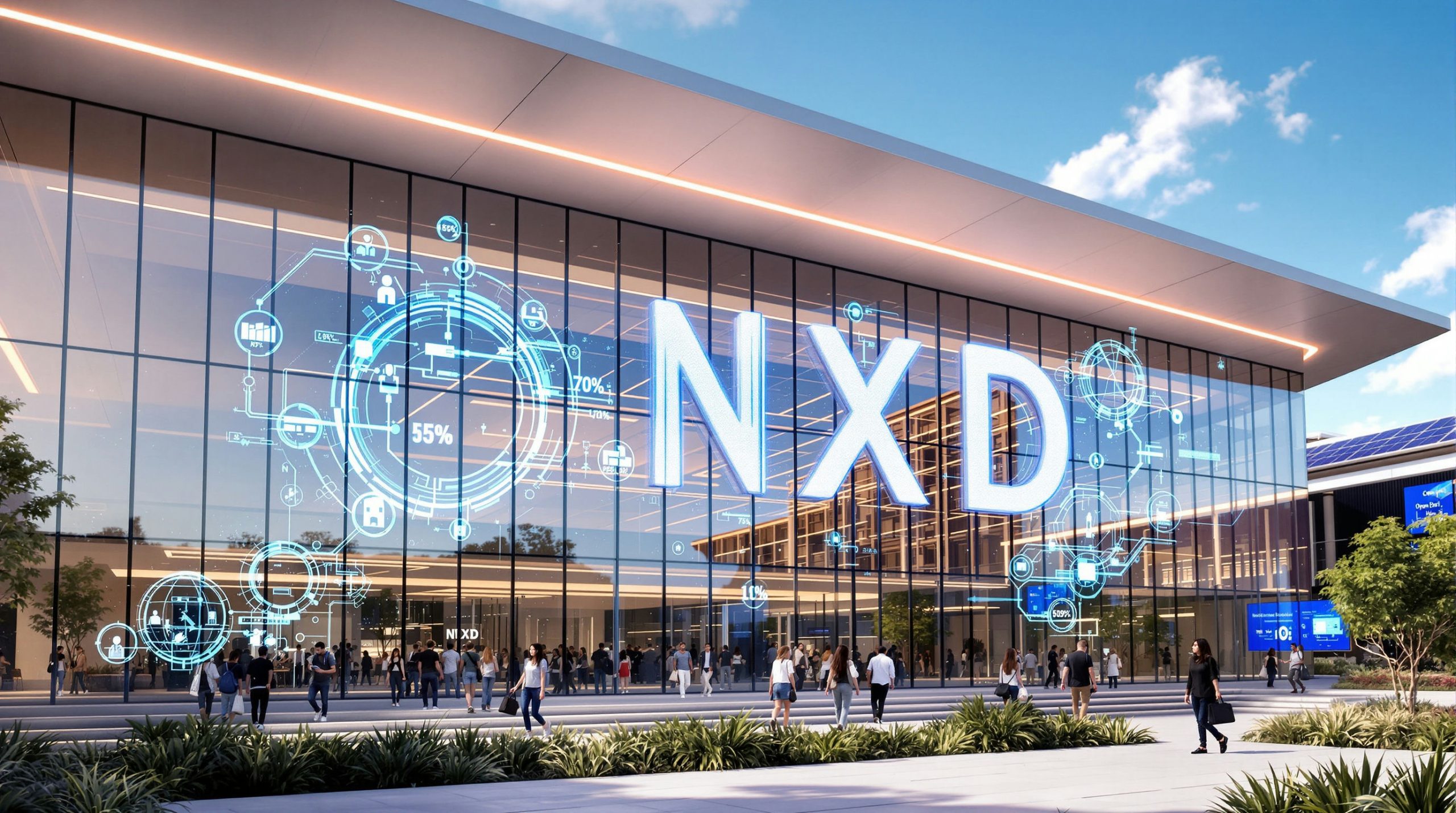 Modern glass building exterior