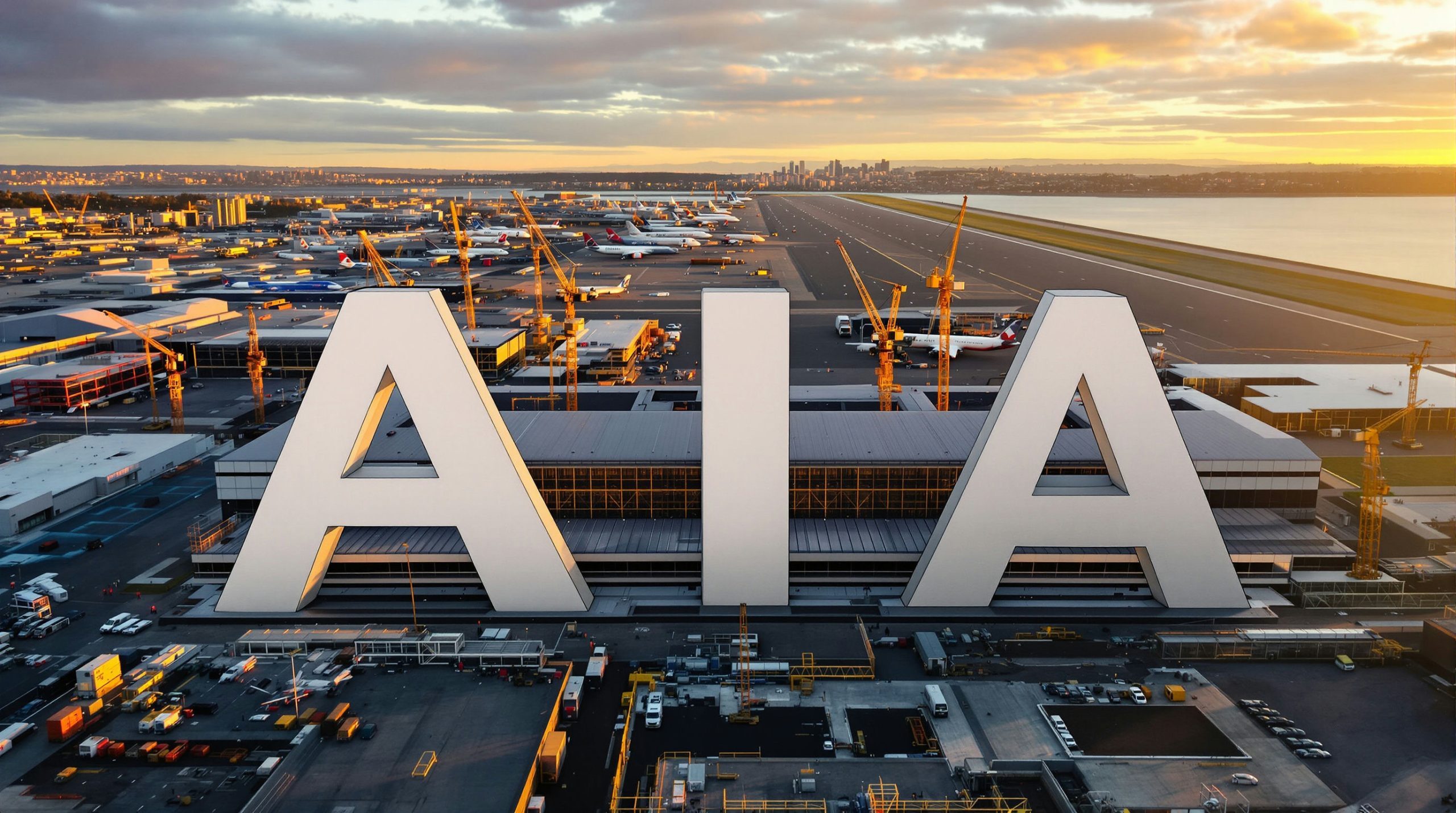 AIA airport aerial view