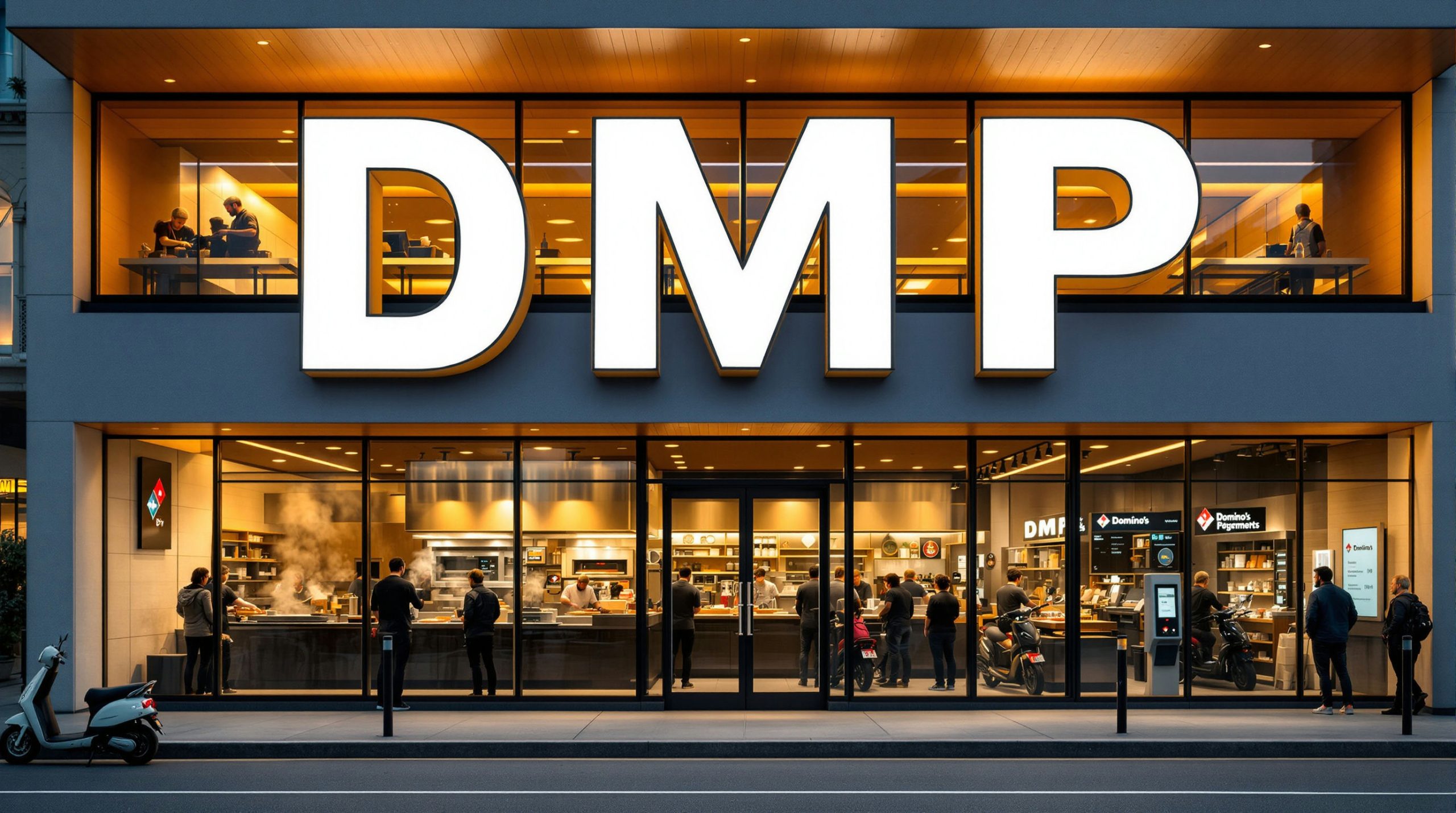 Domino's modern restaurant exterior