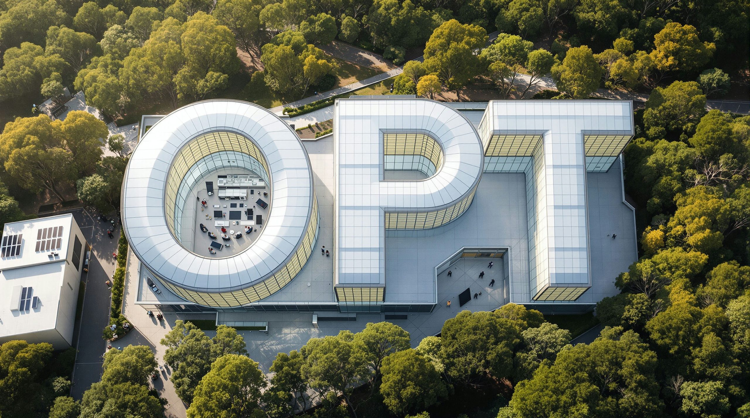 Aerial view of OPT structure