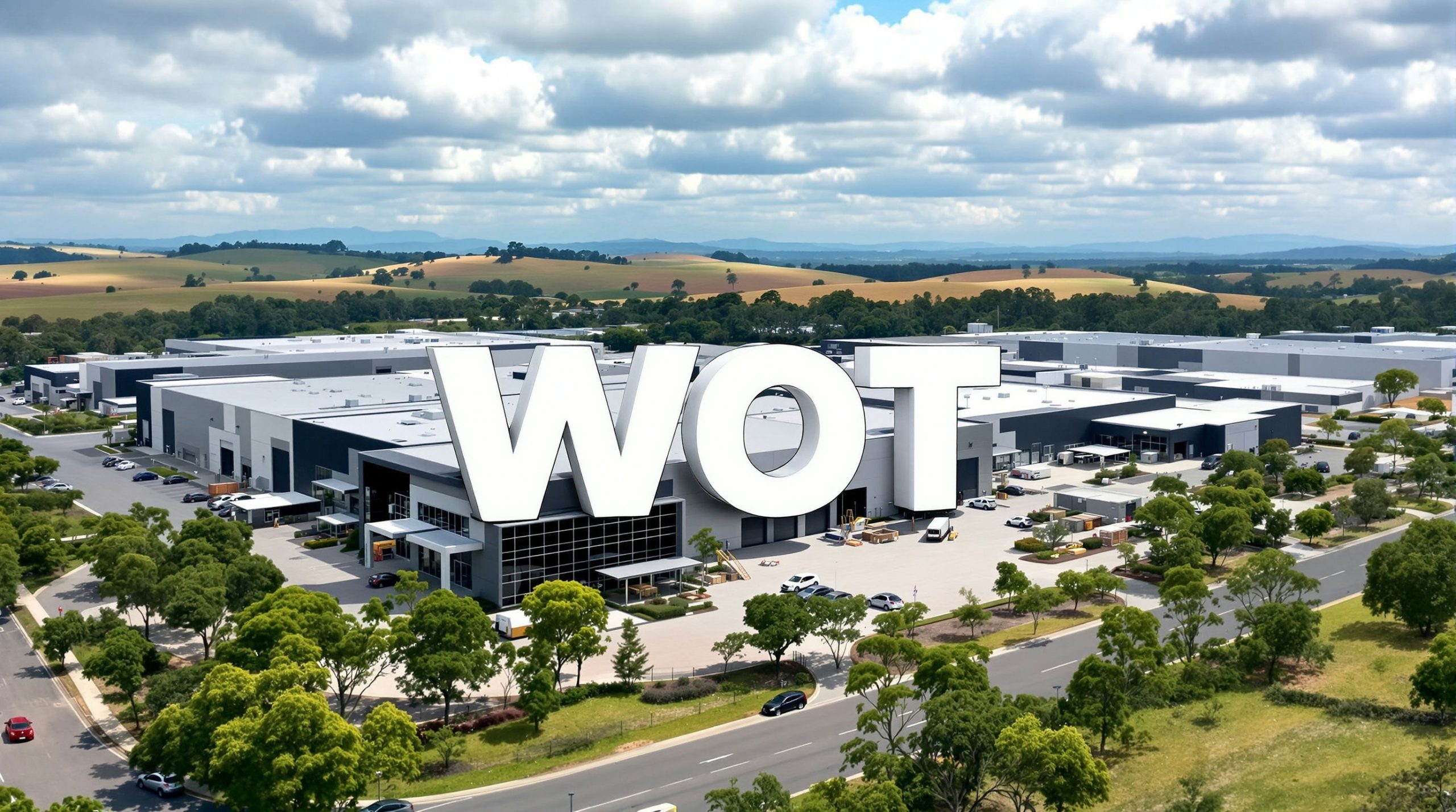 Warehouse complex landscape