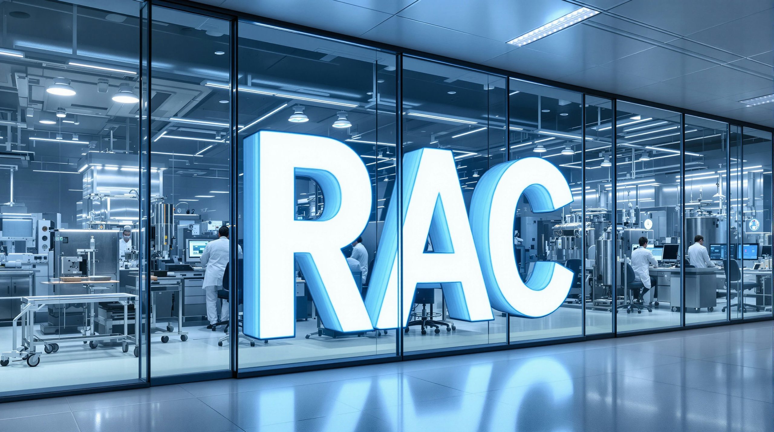 Laboratory with RAC sign