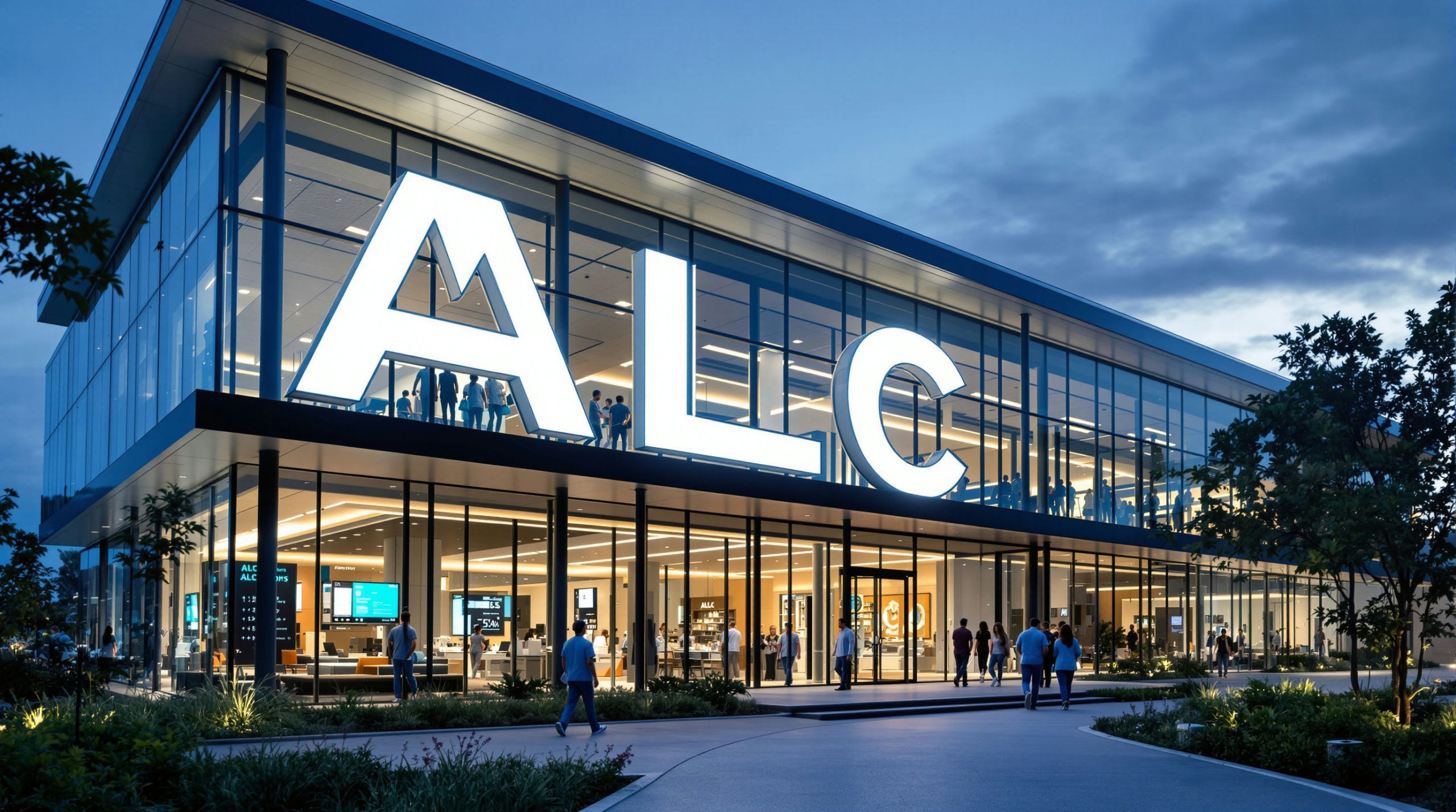 Modern glass building exterior