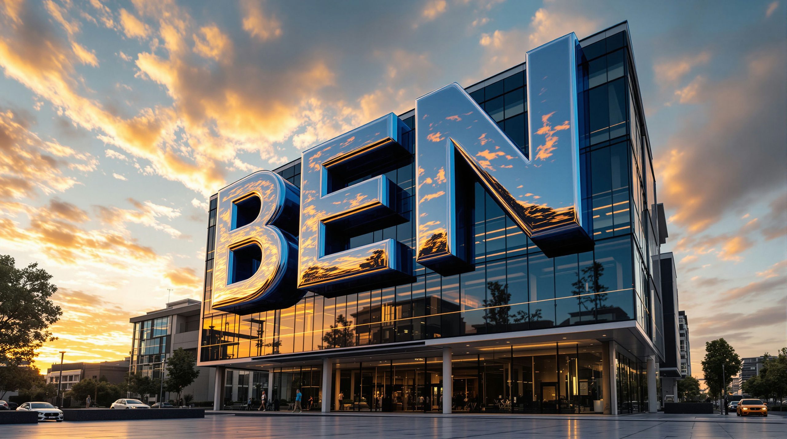 Building with BEN sign