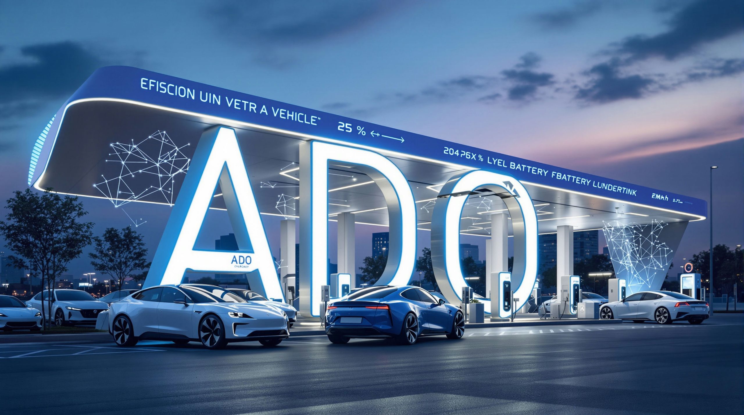 electric cars at station