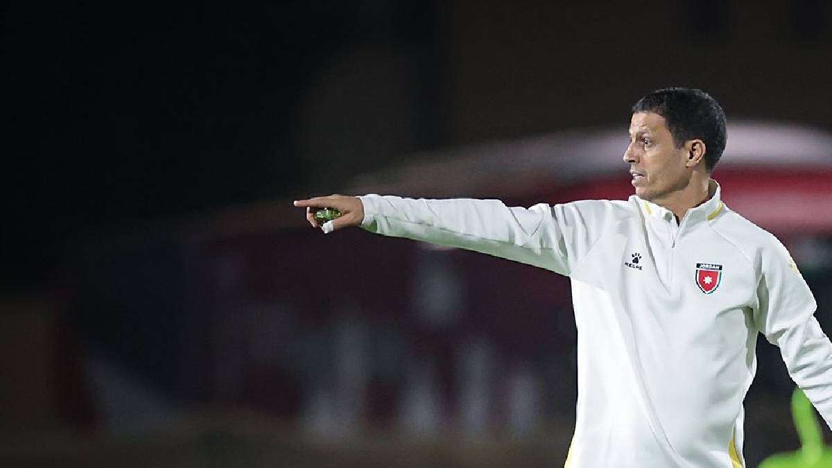 Jamal Al-Salami Jordan coach press conference