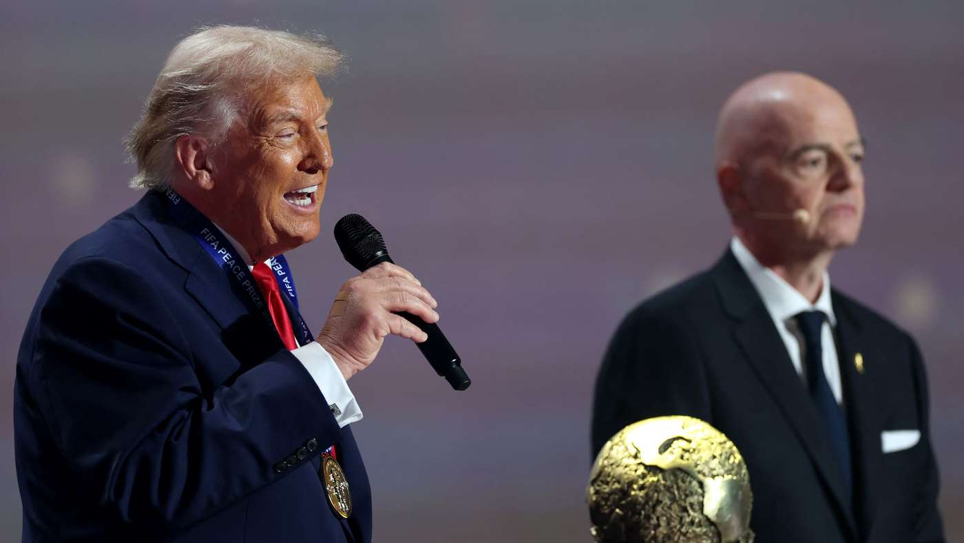 Trump receives FIFA Peace Award during the 2026 World Cup draw in Washington