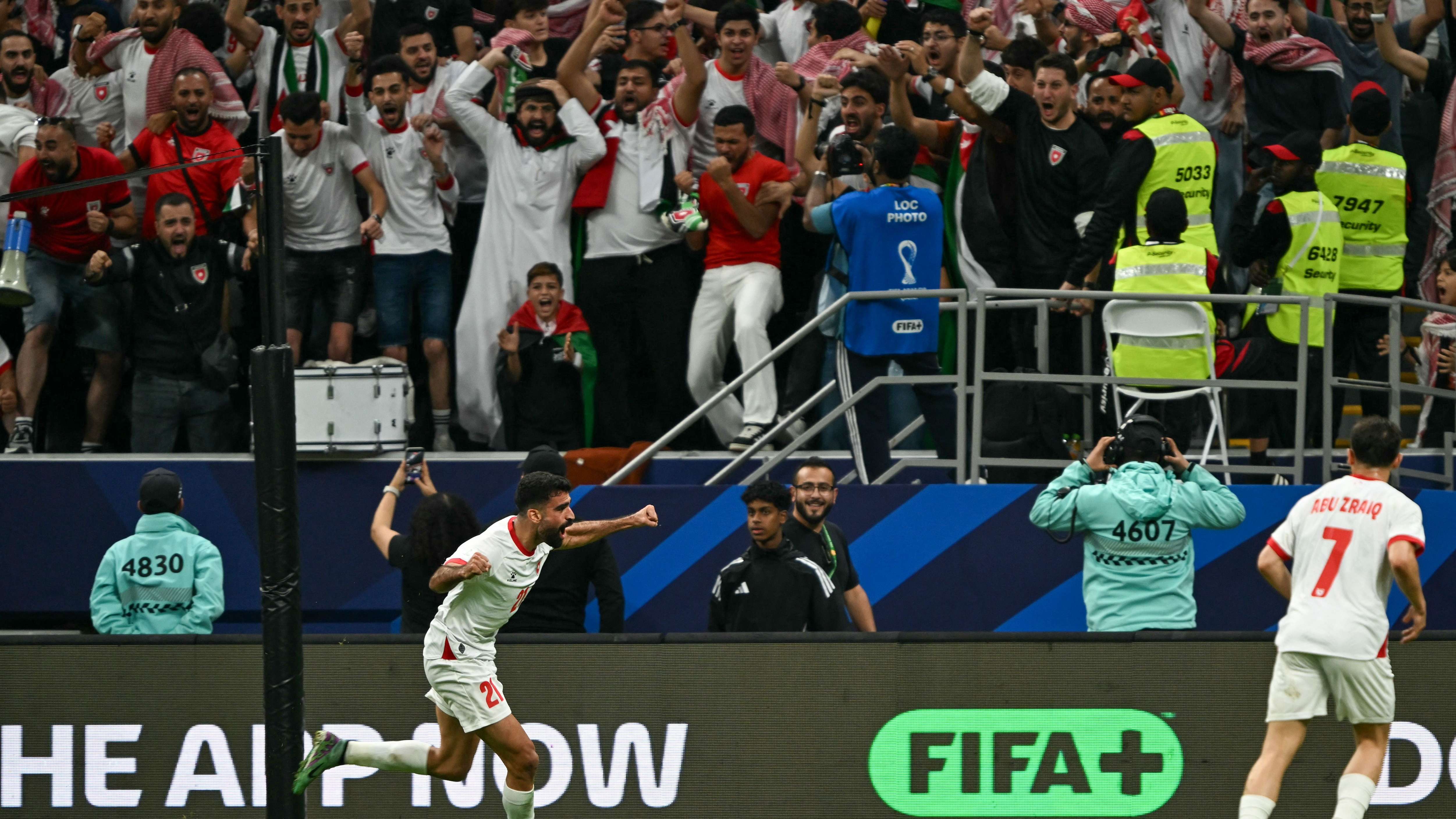 Jordan defeats Saudi Arabia with a late header to reach the Arab Cup final against Morocco