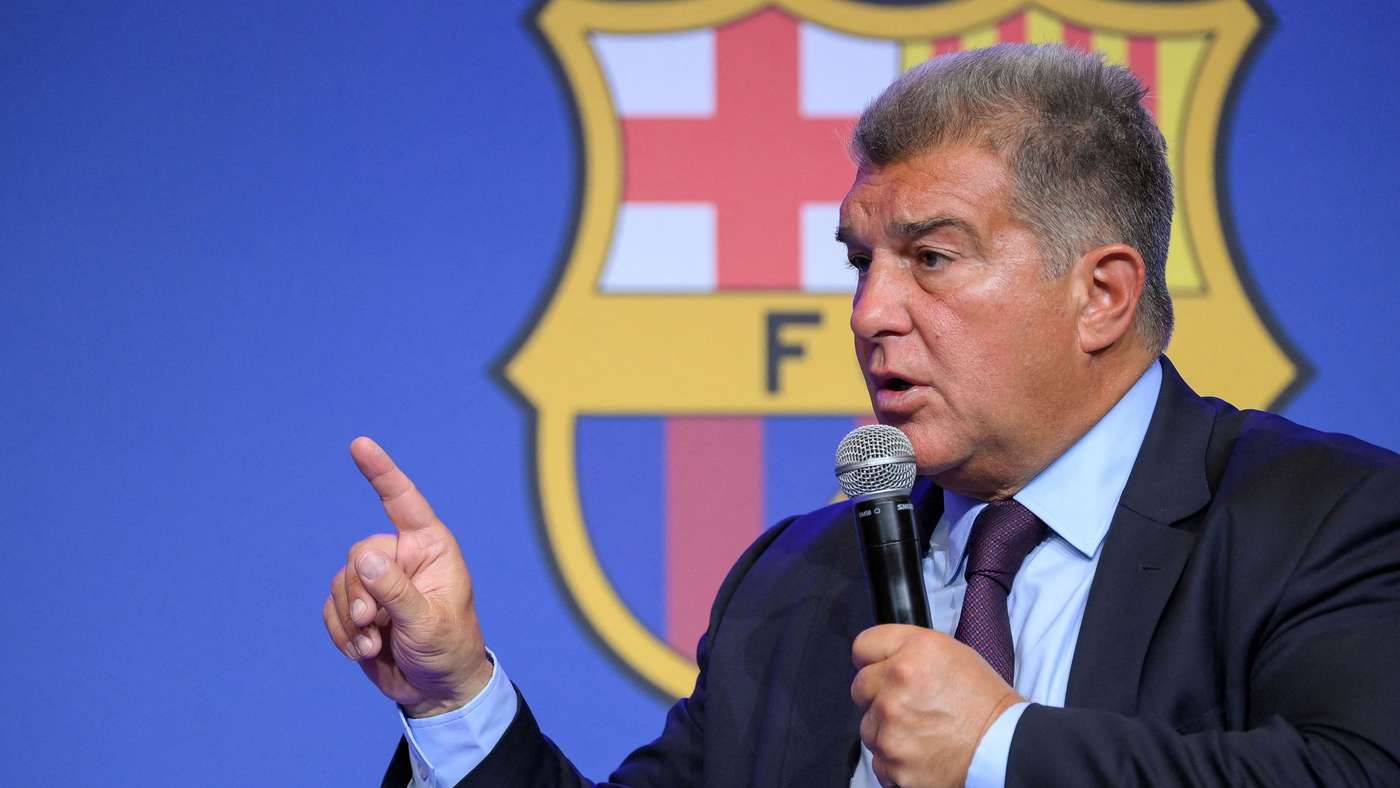 Regreso de Laporta al Camp Nou durante la renovación Espai Barça
