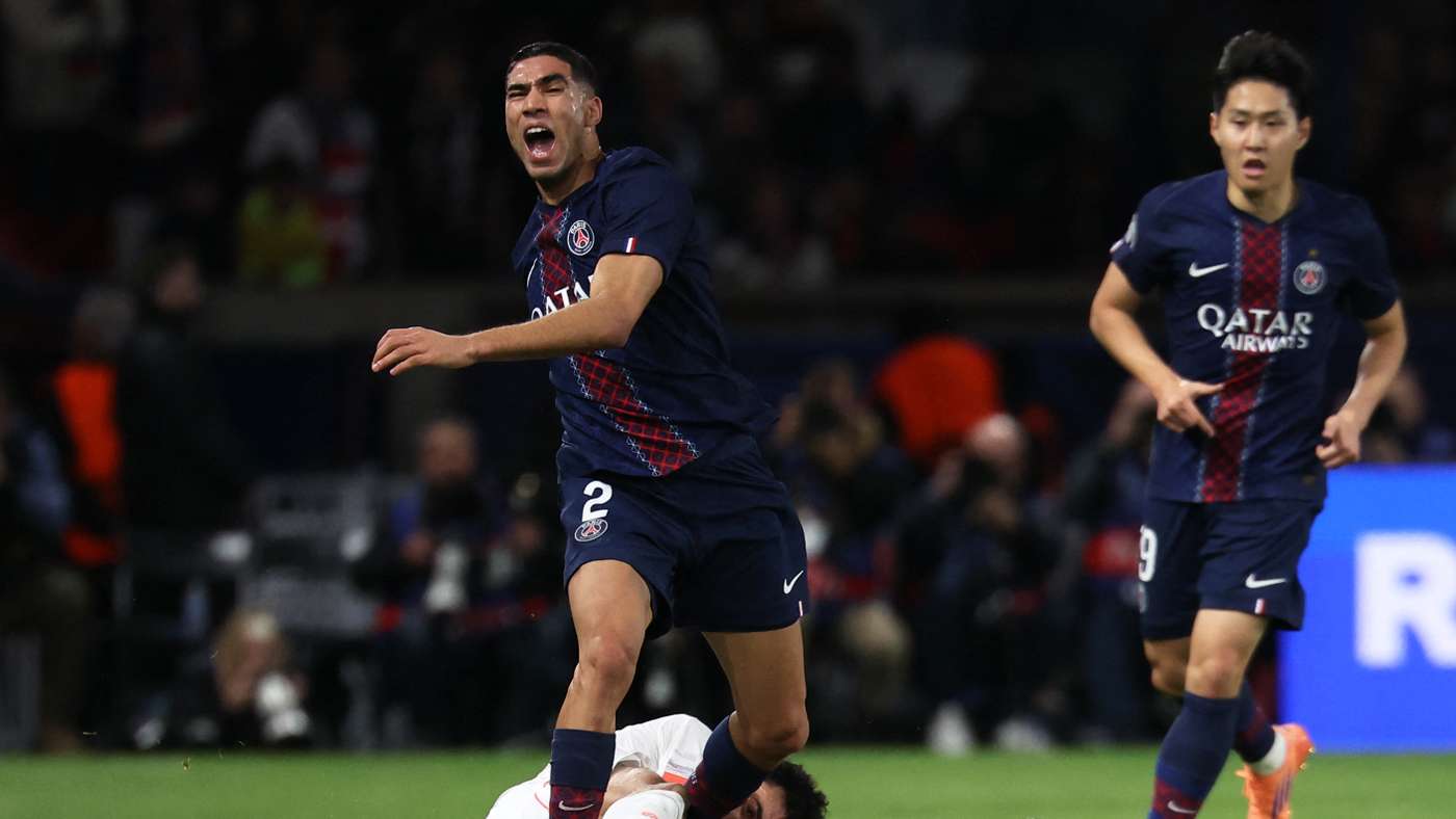 Hakimi PSG lesión tobillo izquierdo Getty Images