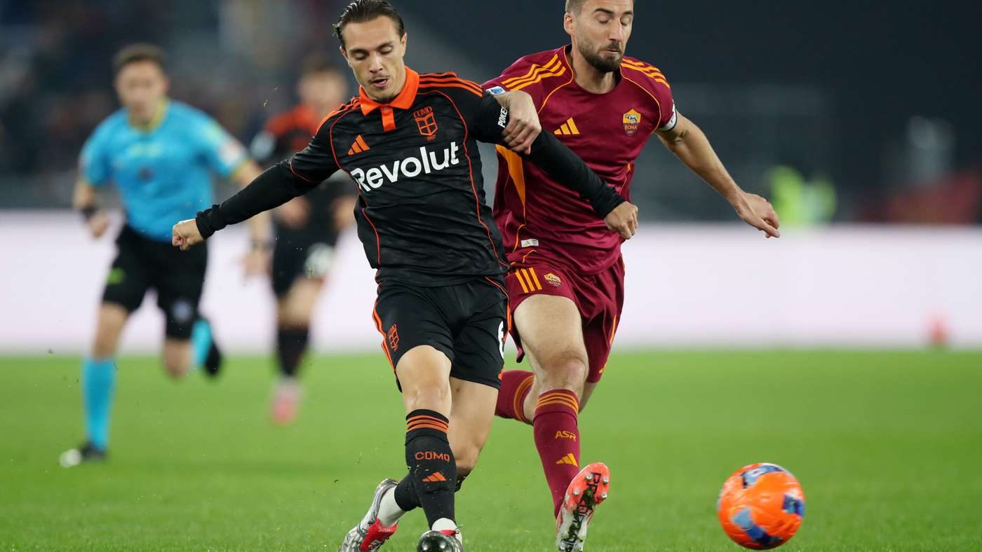 Roma y Como, victoria de 1-0 en Serie A, Getty Images