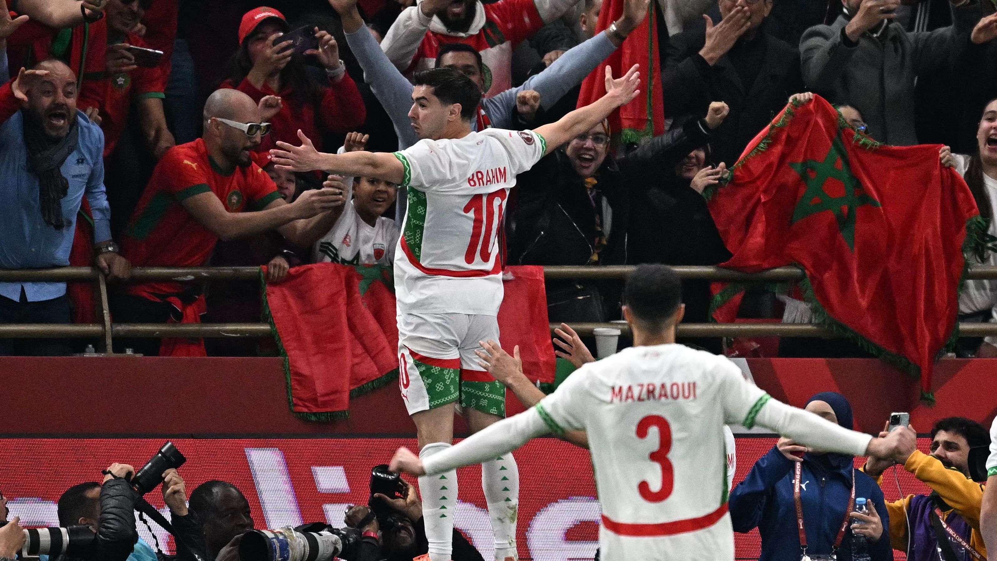 Photo de Diaz lors du retour du Maroc sur la scène internationale, après la CAN 2025