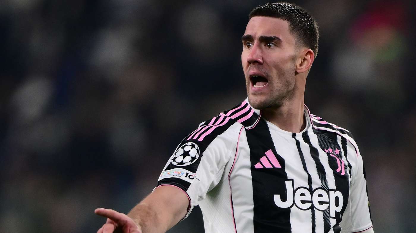 Dusan Vlahović Juventus Fiorentina foto stadio Artemio Franchi