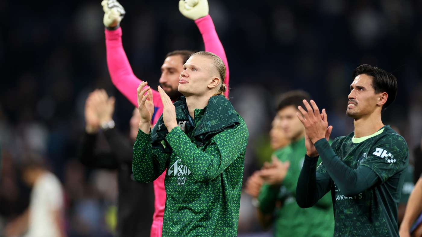 Erling Haaland Real Madrid Manchester City Champions League 2025 foto