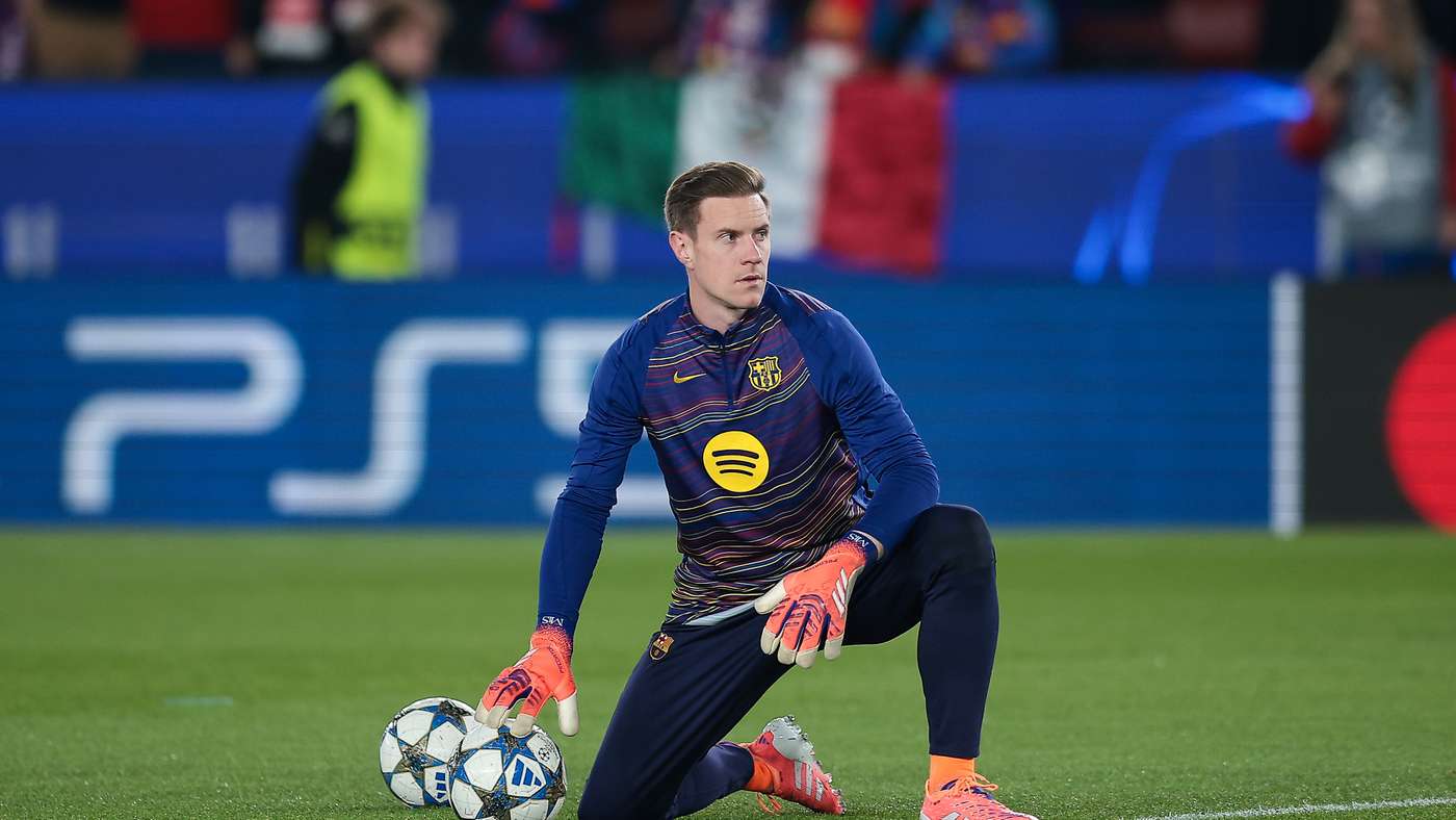 Ter Stegen in campo contro Guadalajara Coppa del Rey Barcellona 2025