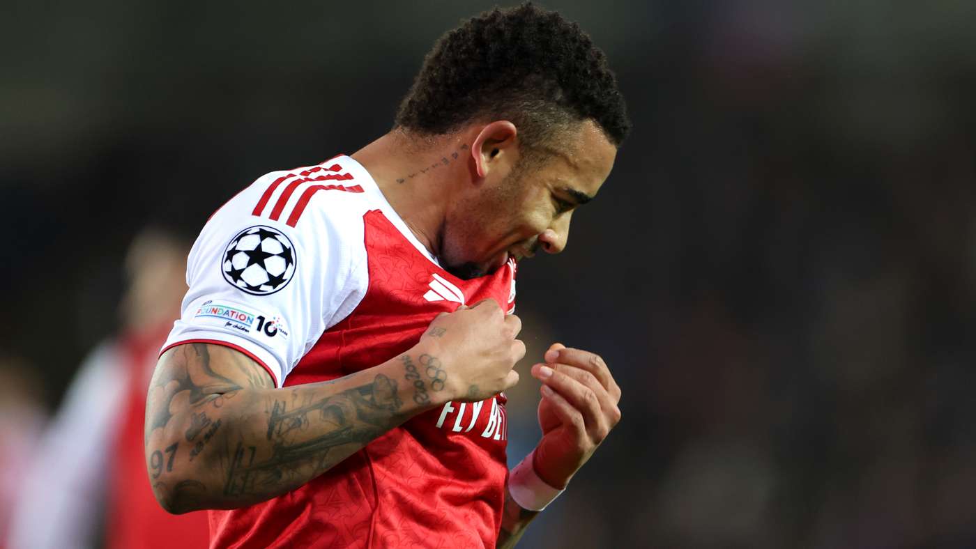 Gabriel Jesus pronto a guidare l'attacco dell'Arsenal contro Crystal Palace