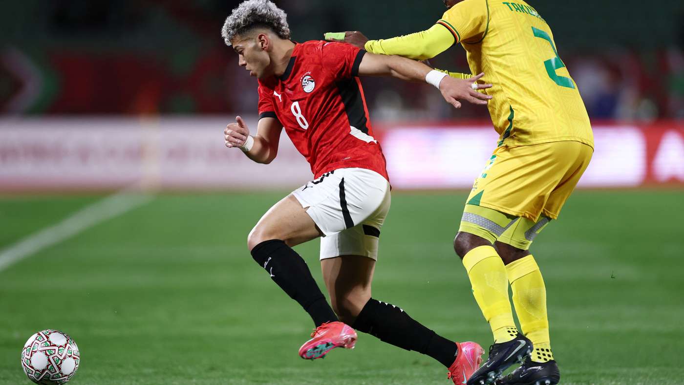 Imam Ashour sostituito al 32' Egypt Zimbabwe AFCON 2025