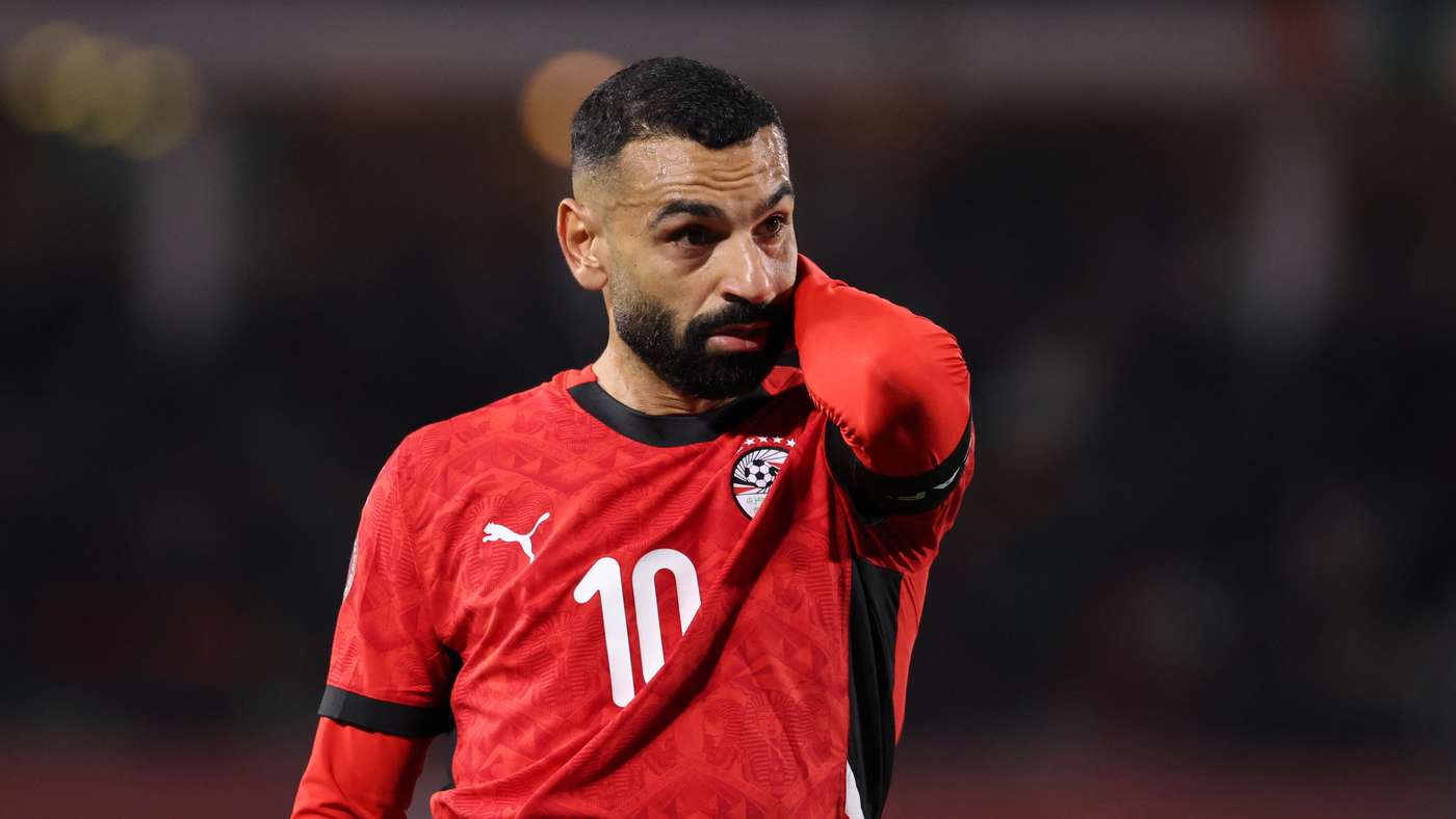 Mohamed Salah in azione con Liverpool durante AFCON