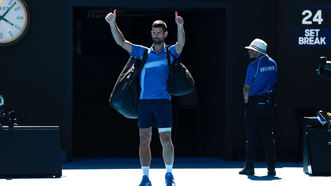 Djokovic all'Australian Open 2026 Getty Images