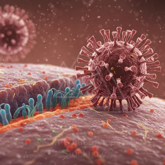 14 Micro 00 Virus on Membrane