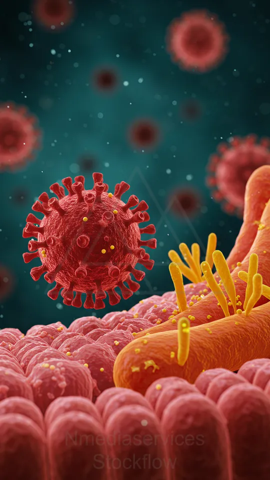 30 Micro 00 Virus on Membrane