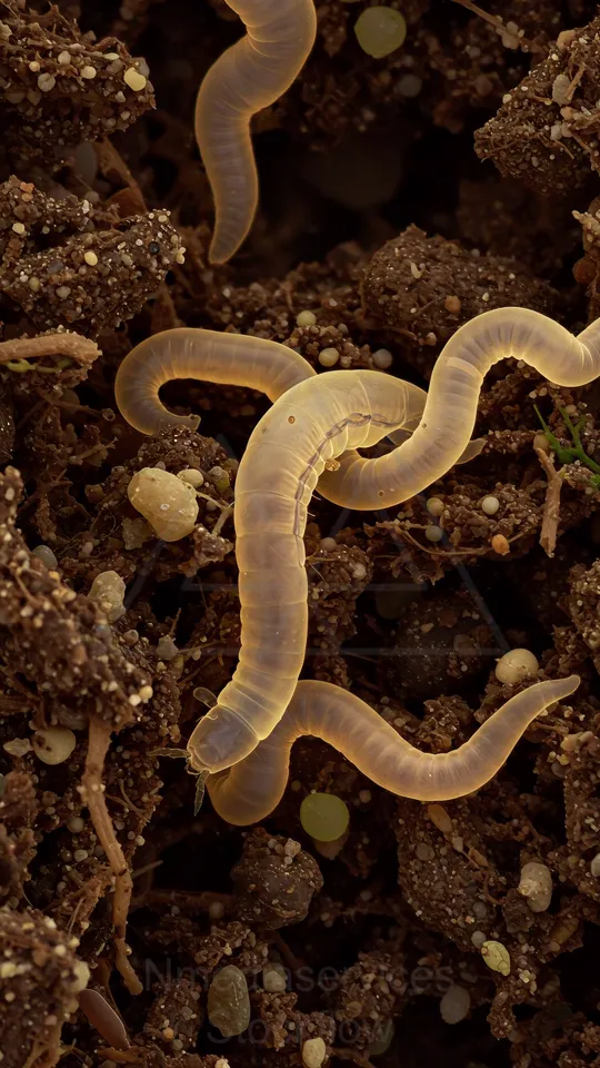 3 Micro 05 Worms 01 Nematode Worms