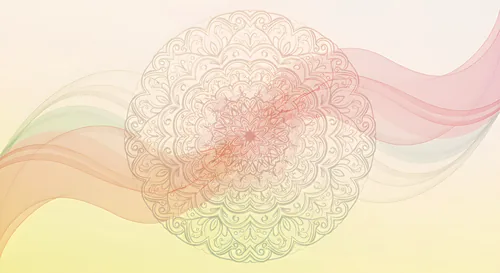 Abstract mandala design with soft pastel colors and flowing lines — 8K royalty-free background stock photo