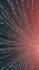 Abstract digital background with flowing binary code in motion — 8K royalty-free background stock photo