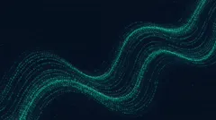 Abstract digital wave pattern with binary code on dark background — 8K royalty-free background stock photo