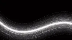 Abstract digital wave of binary code on a black background — 8K royalty-free background stock photo