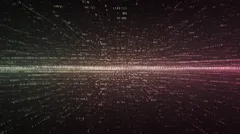 Abstract digital background with binary code in motion — 8K royalty-free background stock photo
