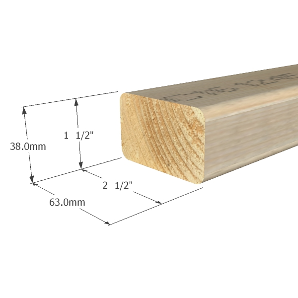 50 x 75 (38 x 63mm finished sizes) Graded C16 CLS - Stoke Timber