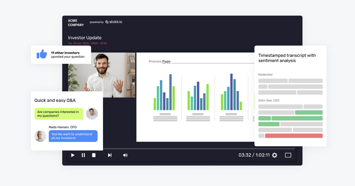 Earnings Calls and other Investor Relations events How to increase ROI build trust and gain long term results