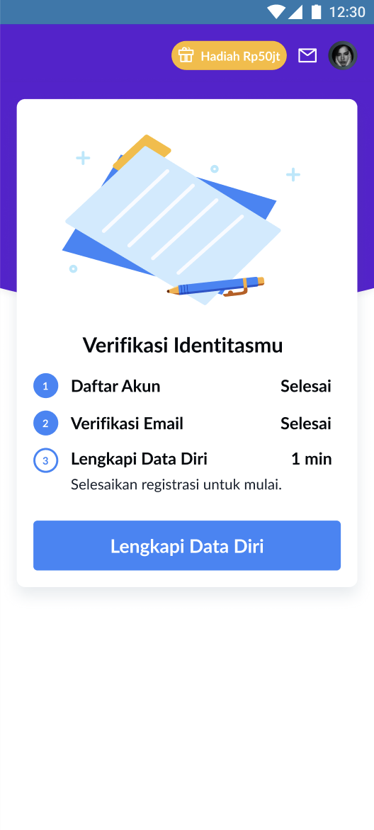 KYC-lengkapi data diri