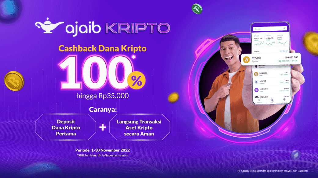 cashback 100% dana kripto