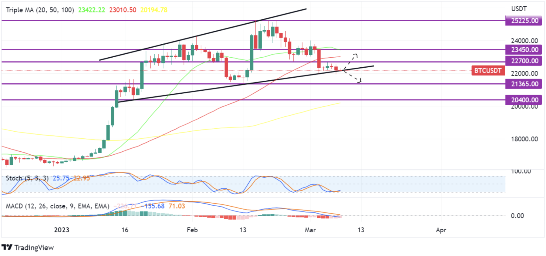 harga bitcoin 8 maret 2023