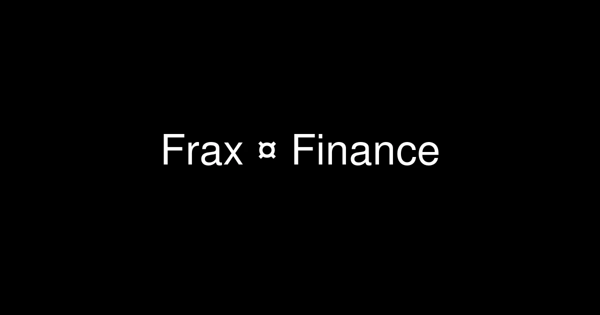 Frax Finance Umumkan Rencana Peluncuran Blockchain L2 Fraxtal