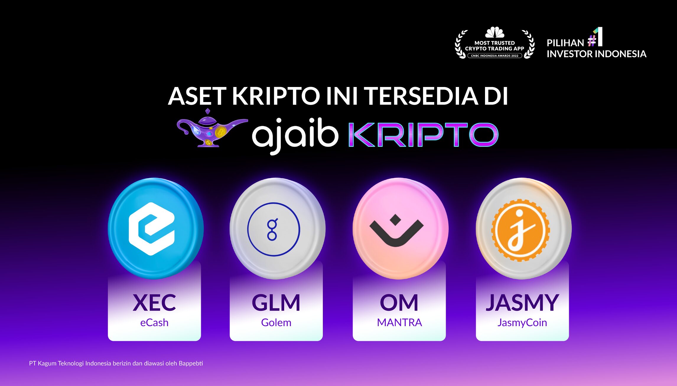 Aset Kripto Ini Tersedia di Ajaib Kripto